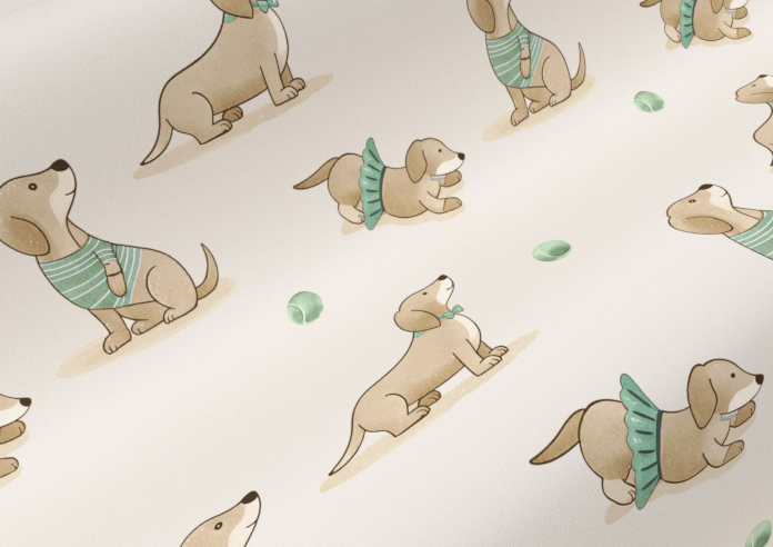 Dasching About, Fetch Biscuit - Roller Blind - Image 4